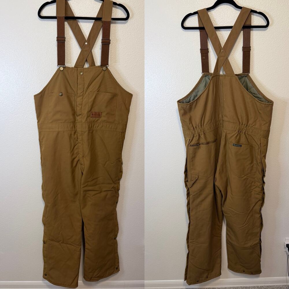 Master Made Insulated Bibs Tan Men's XL